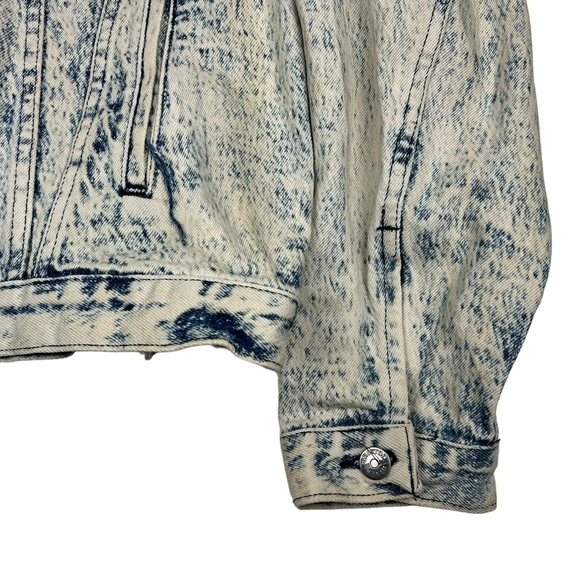 Bristol Blues End Of The Trail Hand Painted Indian Denim Jacket USA Large L Vtg - Picture 9 of 9
